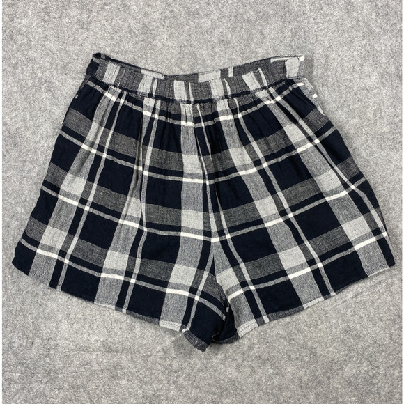 American Eagle Shorts Womens Extra Small Plaid High Rise Buttons Lined Summer - Picture 12 of 15